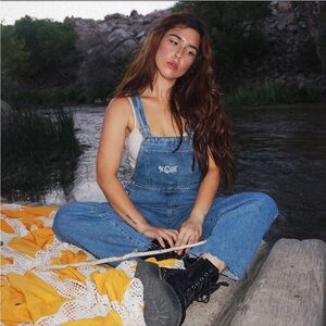💖 THE CURE, UPCYCLED OVERALLS • high waisted denim overalls with a relaxed fit